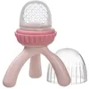 Image de Sucette grignoteuse + embout silicone sur trépied Blush