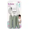 Image de Set de couverts bébé en inox Sauge
