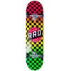 Image de RAD Unisexe - Adulte Checkers Progressive Skateboard Rasta 8"