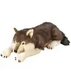 Image de Wild Republic - Jumbo-82332 - Peluche - Floppies - Loup - 76 cm, ['Gris', 'Brown', 'White'], 30"
