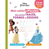 Image de Disney princesses : mon cahier effaçable, mes premiers tracés, formes et dessins : 2-6 ans, maternelle, TPS, PS, MS, GS