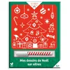 Image de Mes Dessins de Noël sur vitres - pochette avec feutre craie