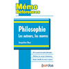 Image de Mémo Références - Philosophie Les auteurs, Les oeuvres