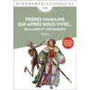 Image de Frères humains qui après nous vivez... : ballades et testaments : nouveau programme seconde