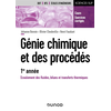 Image de Génie chimique et des procédés - 1re année - Écoulement des fluides, bilans et transferts thermiques - Écoulement des fluides, bilans et transferts thermiques - Cours et exercices corrigés