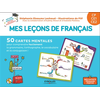 Image de Mes leçons de français CP, CE1, CE2 - 50 cartes mentales pour comprendre facilement la grammaire, l'orthographe, la conjugaison et le vocabulaire. 1 livret explicatif