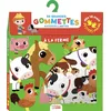 Image de Gommettes bébé 18 mois   À la ferme   50 grandes gommettes autocollantes pour petites mains, animaux de la ferme, activité créative et motricité fine