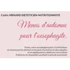 Image de Menus d'automne pour l'oesophagite.