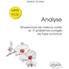 Image de Analyse: 58 exercices de niveaux variés et 17 problèmes corrigés de type concours MPSI / PCSI