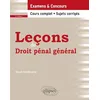 Image de Leçons de droit pénal général