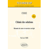 Image de Chimie. Chimie des solutions - Résumés de cours et exercices corrigés