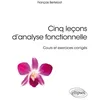 Image de Cinq leçons d'analyse fonctionnelle: Cours et exercices corrigés