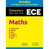 Image de Annales Maths Concours ECE: Annales corrigées et commentées - Concours 2016/2017/2018