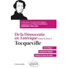 Image de De la Démocratie en Amérique, Tome II, livre 4 - Tocqueville. Commentaire sur l'oeuvre philosophique au programme des prépas scientifiques 1re et 2e année - Concours 2020-2021