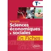 Image de Spécialité Sciences économiques et sociales en fiches - Terminale