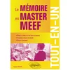 Image de Le mémoire en master MEEF - Tout-en-un