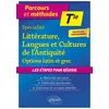 Image de Spécialité littérature, langues et cultures de l'Antiquité Tle: Options latin et grec