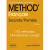 Image de Méthod' français seconde, première : 142 méthodes, 144 exercices corrigés