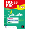 Image de Fiches bac - Mes 3 spécialités 1re générale : Maths, Physique-chimie, SVT - nouveau programme de Première