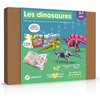 Image de Les dinosaures : Kit Pandacraft 3-7 ans : Fabrique tes dinosaures 3D et deviens paléontologue