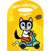 Image de Mon coloriage à emporter - Loup mobylette - Album à colorier avec poignée   Dès 2 ans