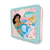 Image de Disney Princesses : Coffret métal Disney : Mon coffret bijoux - 16 portraits de princesses, des stickers pailletés, des strass, des tattoos-bijoux, 6 crayons