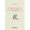 Image de Dictionnaire analytique toponymes imaginaires littérature narrative langue française (1605-1711): Suivi de la Lettre d'Ariste à Cleonte contenant l'Apologie de l'Histoire Temps de François Hédelin