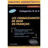 Image de Les connaissances de base en français : Catégories B et C