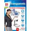 Image de Feuille Transparente Imprimable pour Rétroprojecteur - 20 Films Polyester Transparents A4 - Micro Application
