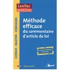 Image de Méthode efficace du commentaire d'article de loi