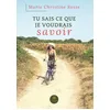 Image de Tu sais ce que je voudrais savoir