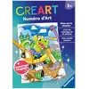 Image de Ravensburger - CreArt Coloriage Magique - Dessin par numéros - Dessins cachés sur chaque page - Loisir créatif - Thème Dinos sur le chantier - Dès 5 ans - 13099052