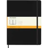 Image de Moleskine Carnet de Notes Classic Lignées, Journal Couverture Rigide et Fermeture Elastique, Format XL 19 x 25 cm, 192 pages, Couleur Noir