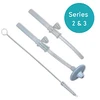 Image de TUM TUM Lot de 2 Pailles Lestées et 1 Goupillon V3 - Gris