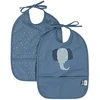 Image de Trixie Baby Lot de 2 Bavoirs Imperméables - Mrs. Elephant
