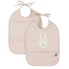 Image de Trixie Baby Lot de 2 Bavoirs Imperméables - Mrs. Rabbit