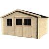 Image de Abri de jardin bois "Flodeal" - 11.86 m² - 3.98 x 2.98 x 2.44 m - 28 mm