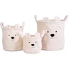 Image de Childhome Lot de 3 Paniers - Teddy Ecru
