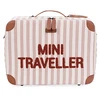 Image de Childhome Valise Mini Traveller - Rayures Nude Terracotta
