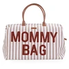Image de Childhome Mommy Bag Large - Rayures Nude Terracotta