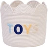 Image de Childhome Panier Fleur Ecru - Modèle Moyen