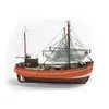 Image de Maquette bateau en bois : Bateau de pêche aux crabes Cux 87