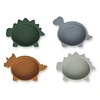 Image de Liewood Lot de 4 Bols en Silicone Iggy - Dino Blue Multi Mix
