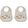 Image de Liewood Lot de 2 Bavoirs Tilda - Safari Sandy Mix