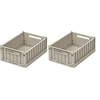 Image de Liewood Lot de 2 Caisses de Rangement Weston Medium - Sandy