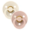 Image de Bibs Lot de 2 Sucettes Rondes Colour Ivory & Blush - 0/6 Mois