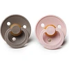 Image de Bibs Lot de 2 Sucettes Rondes Colour Blush et Dark Oak - 6/18 Mois