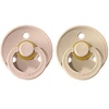 Image de Bibs Lot de 2 Sucettes Rondes Colour Vanilla & Blush - 6/18 Mois