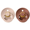 Image de Bibs Lot de 2 Sucettes Rondes Colour Woodchuck & Blush - 6/18 Mois