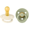 Image de Bibs Lot de 2 Sucettes Rondes Colour Ivory & Sage - 6/18 Mois